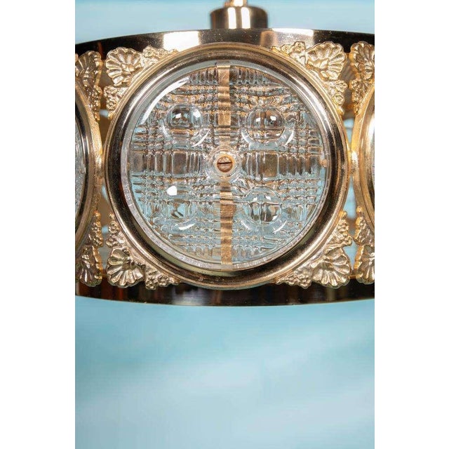 Vintage Swedish Glass Hanging Lamp, 1960s For Sale - Image 9 of 18