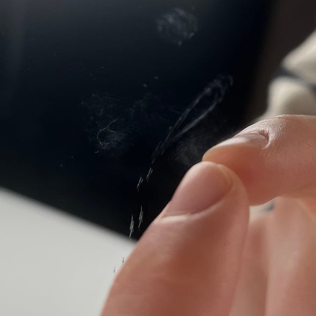 Plastic Square Cream Plastic Mirror with Rounded Edges, 1970s-1980s For Sale - Image 7 of 12