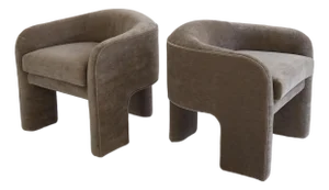 Vladimir Kagan Tri-Leg Chairs, a Pair