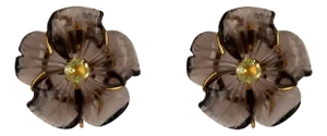 Aspen Studs, Brown (Clip On)