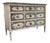Italian Tuscan Painted Three Drawer Commode Dresser For Sale