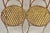 Vintage Italian Hollywood Regency Iron Gold Gilt Lattice Dining Set - 7 Pc Set For Sale - Image 11 of 14