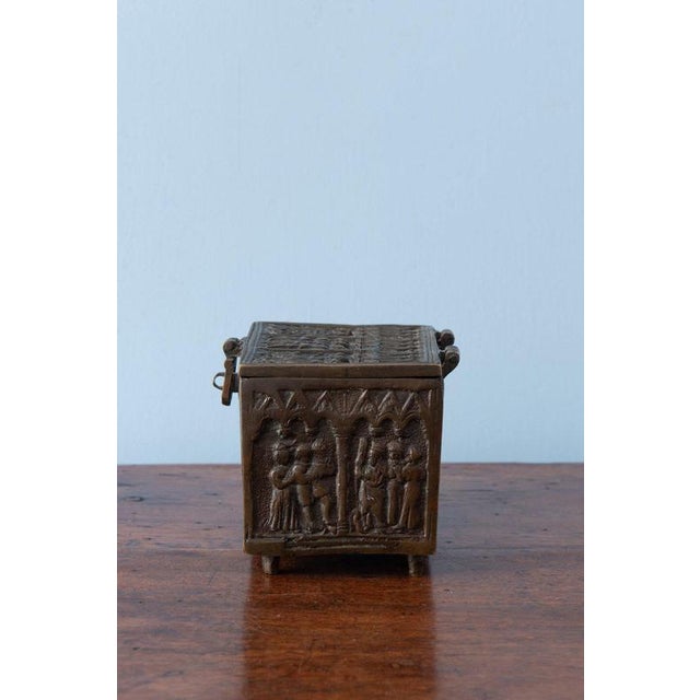 Gothic Revival Bronze Casket Box, 1880 For Sale - Image 6 of 12