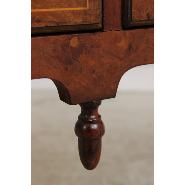 Burl Elm Inlaid Serving Table or Console For Sale - Image 14 of 16