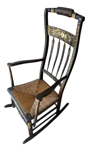 19thc Original Decorated Hitchcock Chair Company
