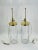 1970s Vintage Pair of Glass & Brass Table Lamps by Chapman, Usa 1970's For Sale - Image 5 of 7