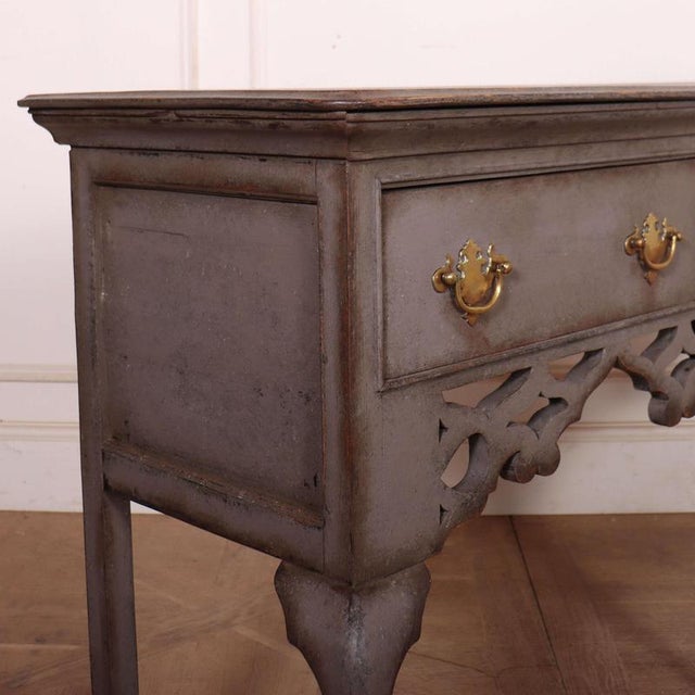 Gray Antique English Cabriole Leg Dresser, 1790 For Sale - Image 8 of 12