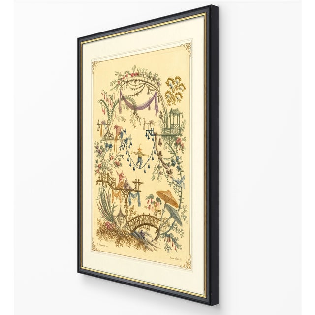Atelier Aria Lumae Jean Pillement Anne Allen Chinoiserie Antique Restored Gallery Board Print 16 X 24on Archival Hahnemuhle German Etching Paper For Sale In San Antonio - Image 6 of 15