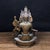 Asian Brass Green Tara Statue With Inlaid Gemstones, Tibetan Buddhist Goddess For Sale - Image 3 of 9