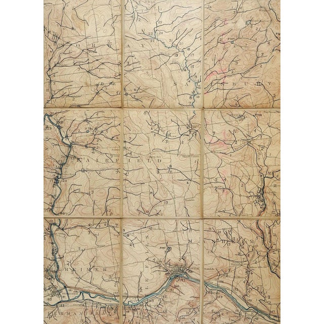 Little Falls New York 1900 Us Geological Survey Folding Map For Sale