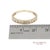 14k 585 Solid Yellow Gold Natural Diamond Band Ring, Size 8 For Sale - Image 10 of 12