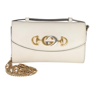 Cream Smooth Calfskin Mini Zumi Chain Shoulder Bag For Sale