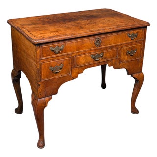 Antique Lowboy, English, Walnut, Correspondence, Scholar's Table, Georgian, 1760 For Sale