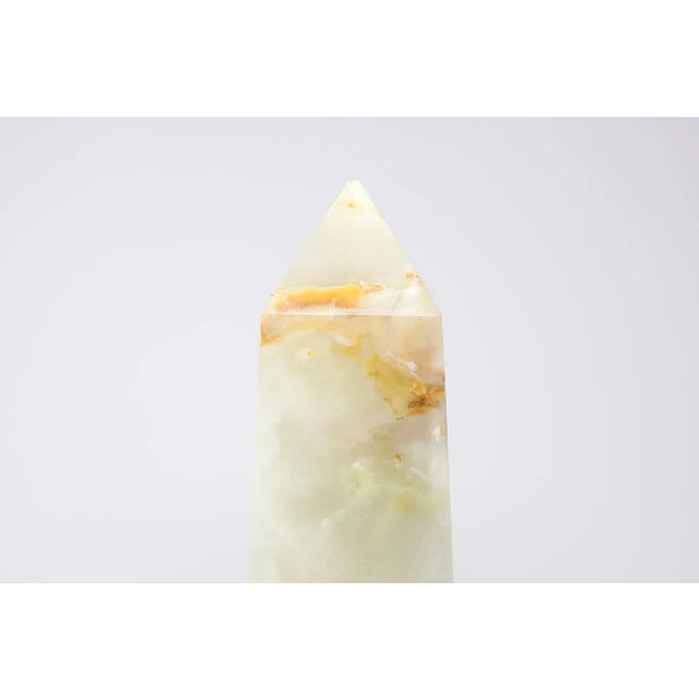 Burnt Umber 1960s Italian Onyx Obelisk For Sale - Image 8 of 11