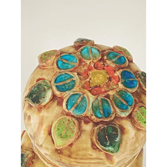 1970s Ceramic Pot or Bottle in Brown, France, 1960 For Sale - Image 5 of 12