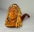 Antique 19th Century Hand Carved Meerschaum Indian Chief Smoking Pipe W/ Case For Sale - Image 4 of 14