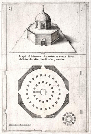 After Jacques Callot, The Temple of Solomon, Engraving, 1620