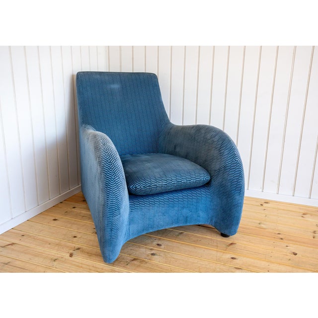 Set of Art Deco Style Loge Lounge Chair and Ottoman by Gerard van den Berg for Montis, 1980s For Sale - Image 14 of 18