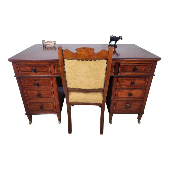 Antique Victorian Writing Desk from Maple & Co, 1890 For Sale