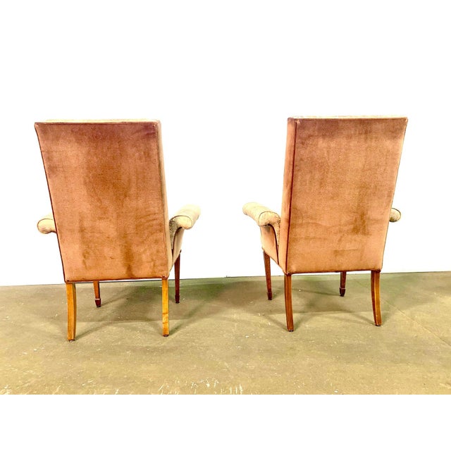 Modern Pair of 1950's Fireside Chairs Attributed to Lorin Jackson Grosfeld House For Sale - Image 3 of 13