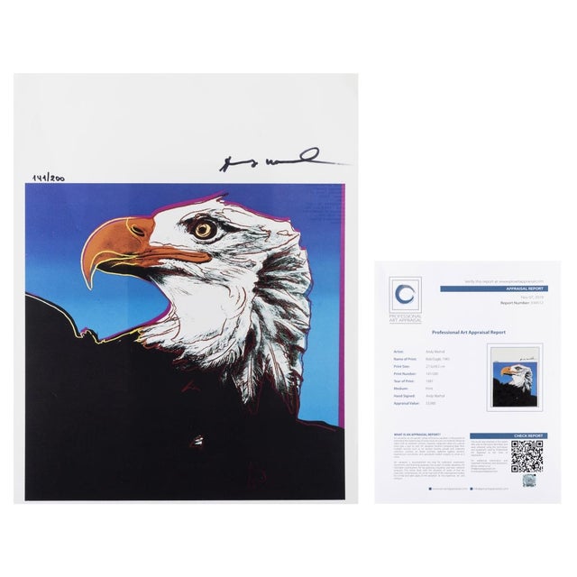1980s Andy Warhol, Bald Eagle 1983, 1987, Silkscreen Print For Sale - Image 5 of 5