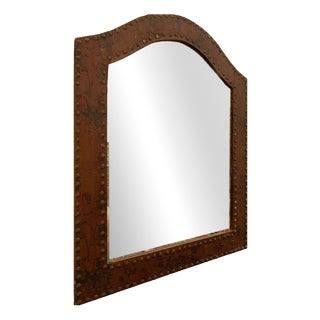 Mid-Century Flower Studded Mirror For Sale