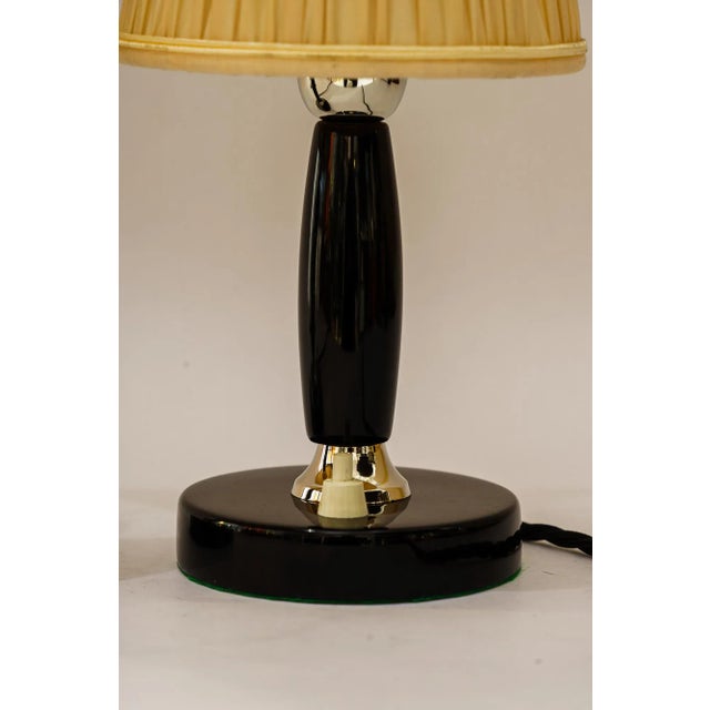 Black Art Deco Table Lamps, Vienna, 1930s, Set of 2 For Sale - Image 8 of 9