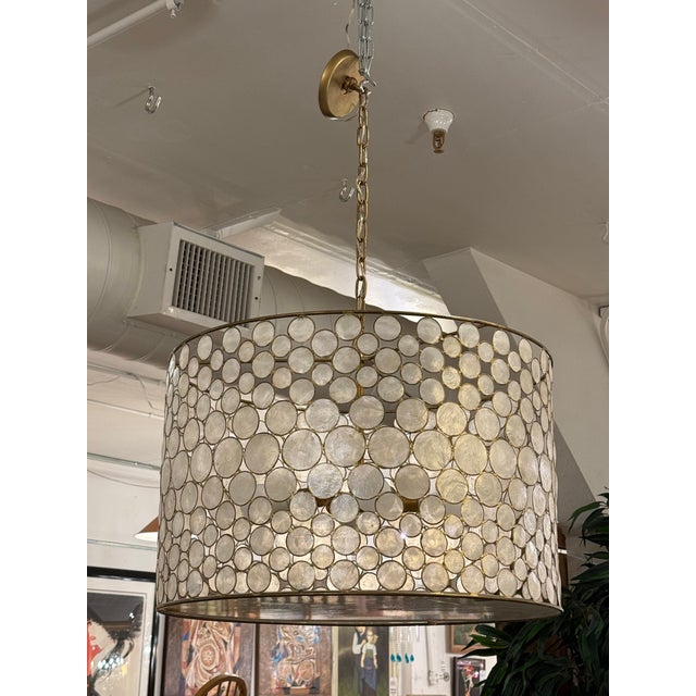 2020s Oly Studio Serena Drum Chandelier For Sale - Image 5 of 16