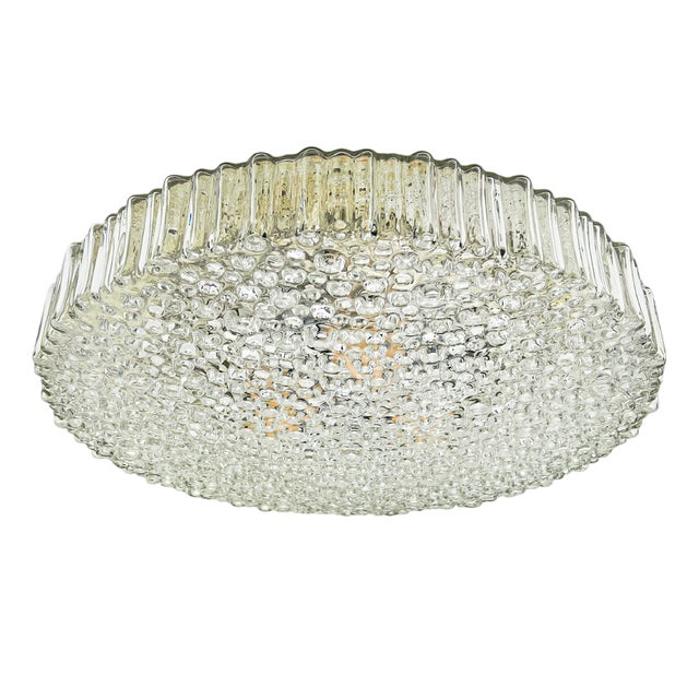 Large Bubble Glass Flush Mount Lamp by Motoko Isshi for Staff, 1970s For Sale