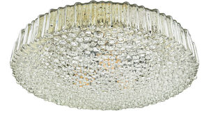 Large Bubble Glass Flush Mount Lamp by Motoko Isshi for Staff, 1970s