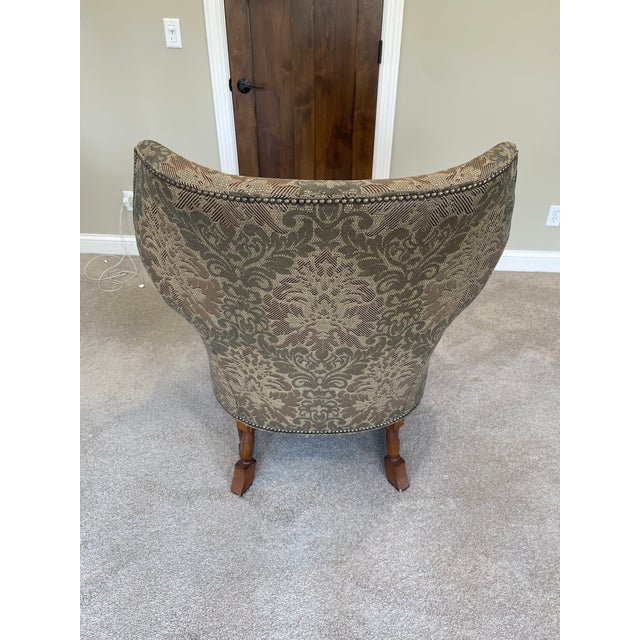 Ferguson Copeland Custom Wing Back Chair For Sale - Image 11 of 13