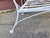 Vintage 1960s White Wrought Iron Lounge Chair For Sale In Boston - Image 6 of 9