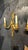 Circa 1940’s French gilt bronze sconces with ribbons and flames, in style of Luis XVI. 2 lights