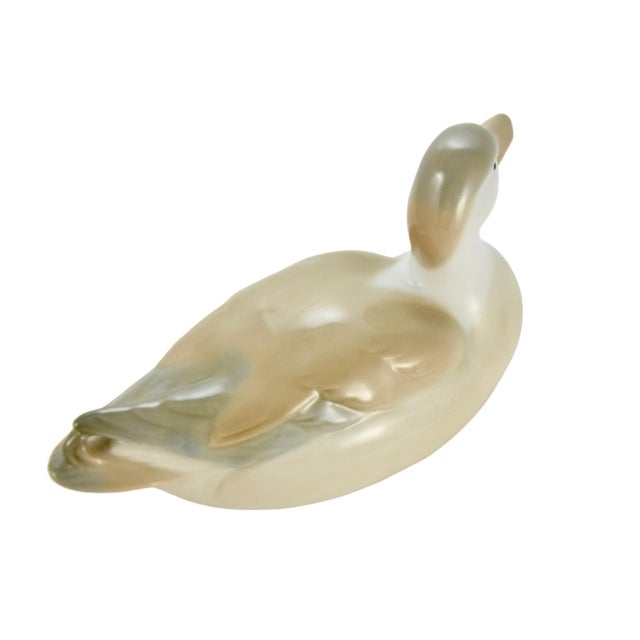 Mid 20th Century Porcelain Duck Figurine For Sale - Image 5 of 9
