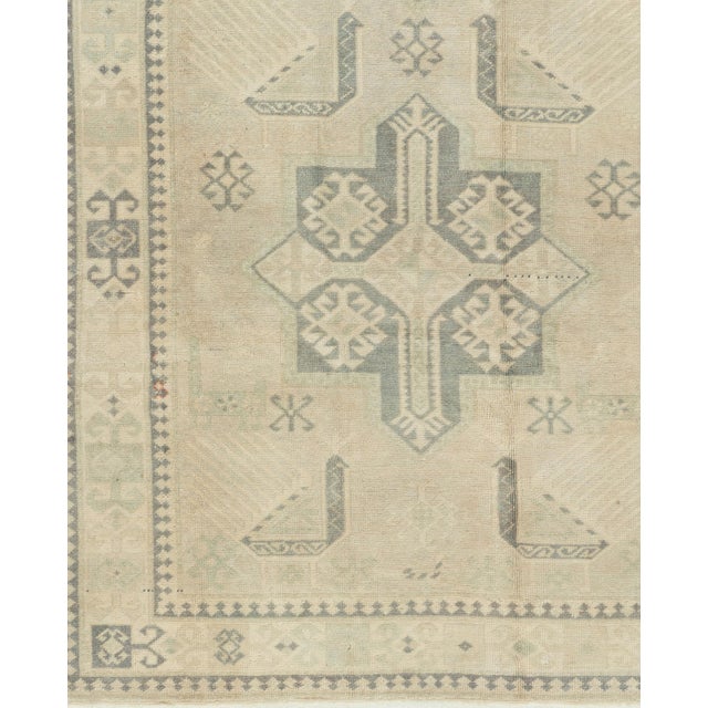 Textile Vintage Subdued Turkish Oushak Rug 4'5 X 7'2 For Sale - Image 7 of 8