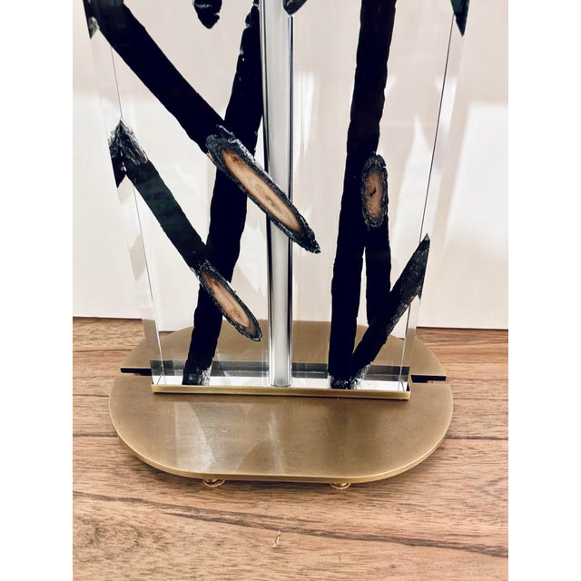 2020s Revelation Organic Modern Acrylic Stick With It Table Lamp For Sale - Image 5 of 6