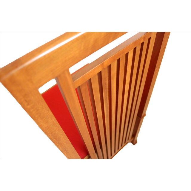 Wood Desk & Chair by Frank Lloyd Wright, 1990s, Set of 2 For Sale - Image 7 of 14