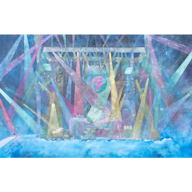 A 1989 oil on canvas painting titled After Midnite by the American artist Anthony Louis Popcheff (1954-2003). This...