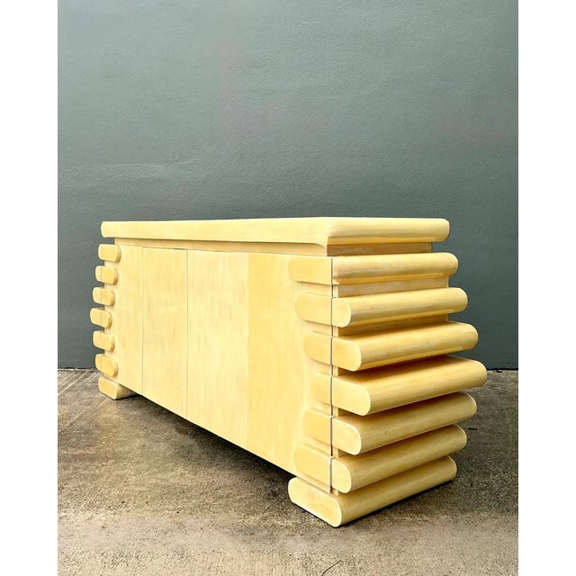 Vintage Columbian Tessellated Bone Stacked Credenza For Sale - Image 11 of 14
