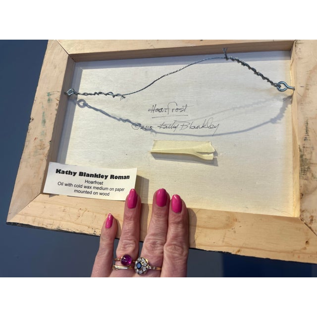 Abstract Kathy Blankley Roman Encaustic Mixed Media on Panel For Sale - Image 3 of 3