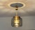 Mid-century gilded pendant light by ecor, model 52 276, design in the manner of jacobsson, featuring a flattened light...