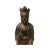 1970s Vintage Chinese Black Brown Lacquer Wood Sitting Kwan Yin Figure For Sale - Image 5 of 6