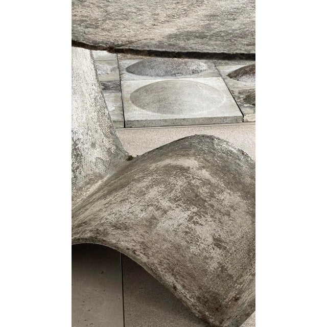 Sculptural and Decorative Wall Panel in Cement, 1960s For Sale - Image 10 of 15