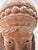 Asian Antique Carved Wood Figural Head With Headdress on Stand For Sale - Image 3 of 10