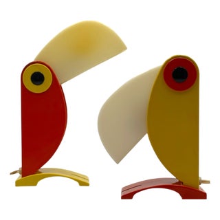 Toucan Table Lights by Enea Ferrari for Timer, Italy, 1970s, Set of 2 For Sale