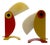 Toucan Table Lights by Enea Ferrari for Timer, Italy, 1970s, Set of 2 For Sale