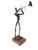 1970s Unusual Brutalist Mid Century Sculpture Jazz Trumpet Player Wire & Fiberglass For Sale - Image 4 of 9