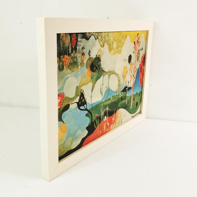 Vangel Naumovski, Surrealist Composition, Print on Canvas, 1960s-1970s For Sale - Image 8 of 12