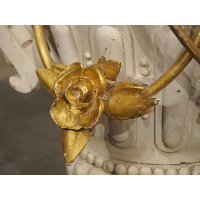 A Tall 19th Century Carved and Lacquered Wooden Urn From Florence Italy For Sale In Dallas - Image 6 of 12