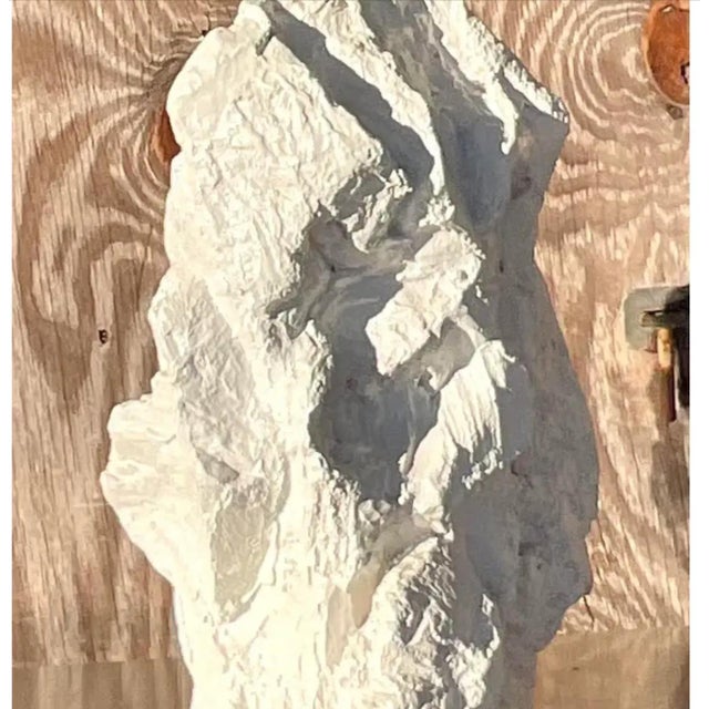 Vintage Boho Plaster Rock Lamp After Sirmos For Sale - Image 9 of 12